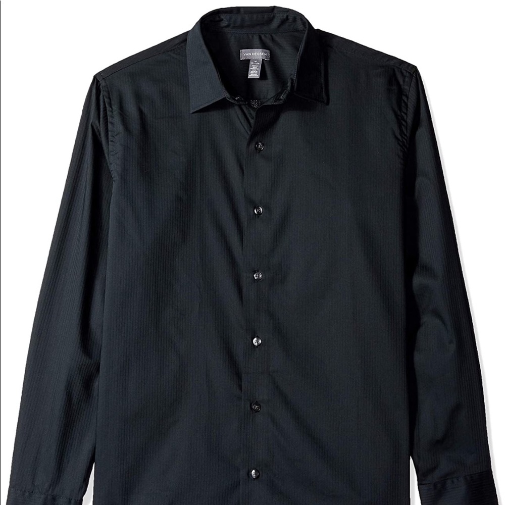2 NWT Van Heusen Men's Sateen Stripe Long Sleeve Button Down XXL